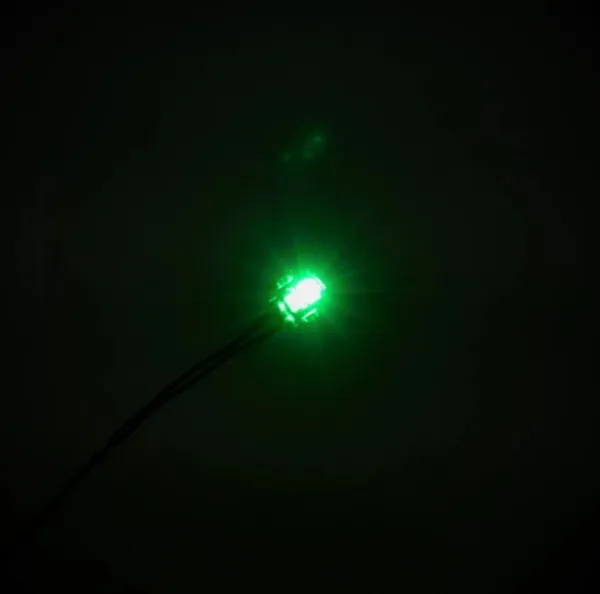 1x 2 Orange / Grüne Wechsel LED mit 15 cm Verbindungskabel